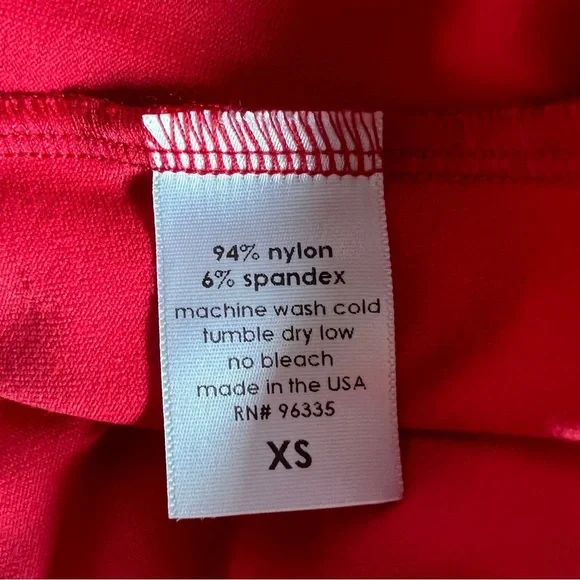 SUSANA MONACO Morello Flutter Hem coral red dress XS